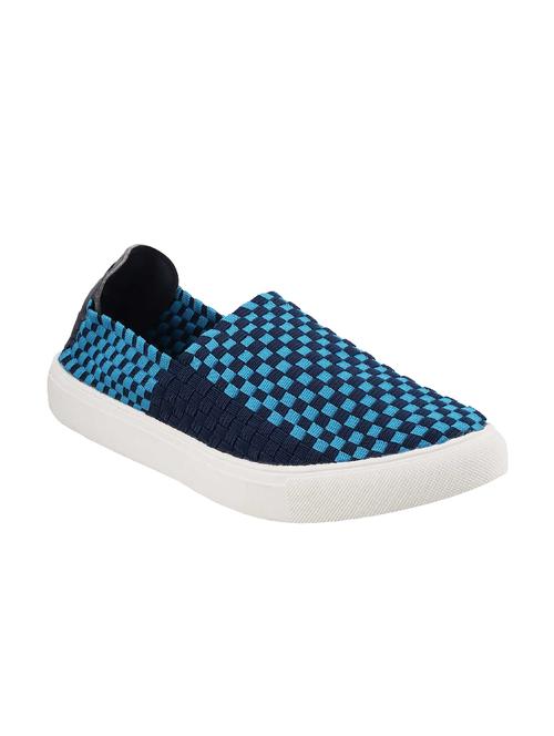 navy faux leather casual shoes - 14423947 - Very Small Image - 1