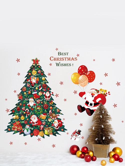 cortina merry christmas theme wall stickers - 14424565 - Very Small Image - 1