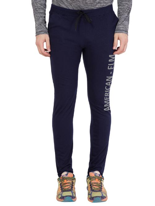 navy blue cotton track pant - 14424799 - Very Small Image - 1