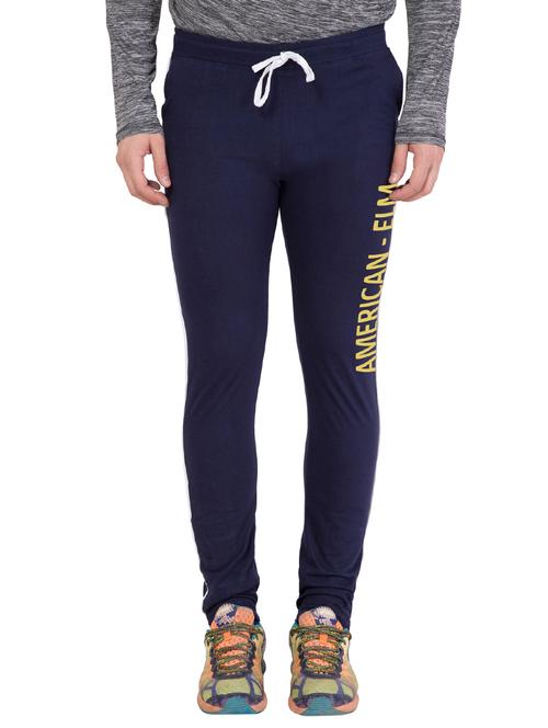 navy blue cotton track pant - 14424802 - Very Small Image - 1