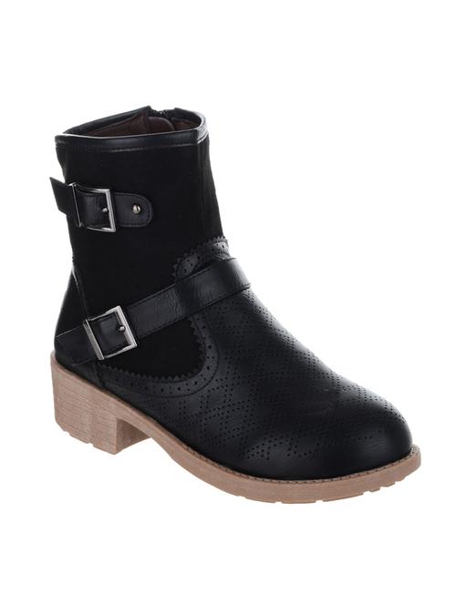 black fabric ankle  boot - 14426174 - Very Small Image - 1