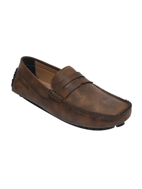 brown leatherette loafer - 14427982 - Very Small Image - 1