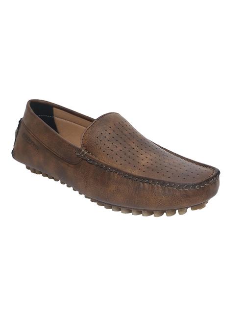 brown leatherette loafer - 14427985 - Very Small Image - 1