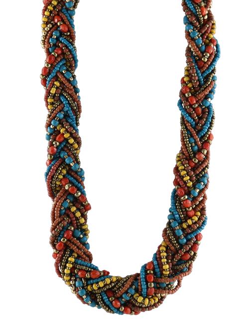 multi colored metal short necklace - 14429234 - Very Small Image - 1