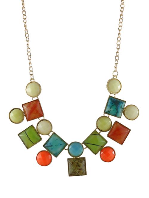 multi colored glass statement necklace - 14429362 - Very Small Image - 1