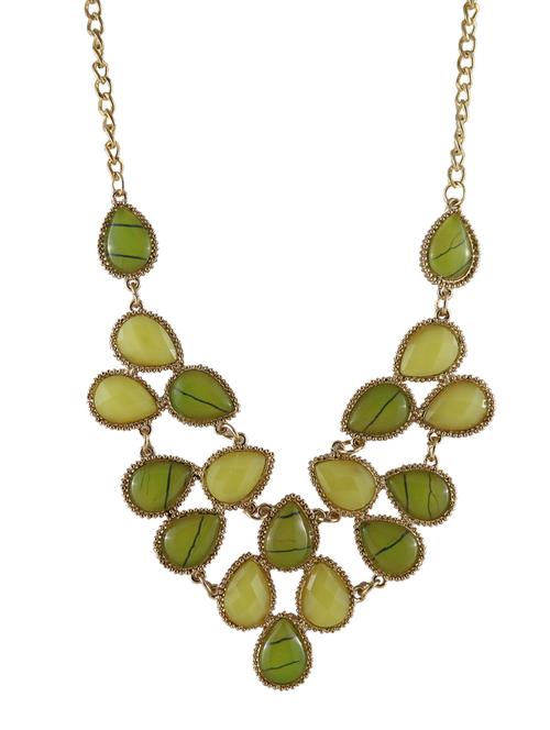 green glass statement necklace - 14429364 - Very Small Image - 1