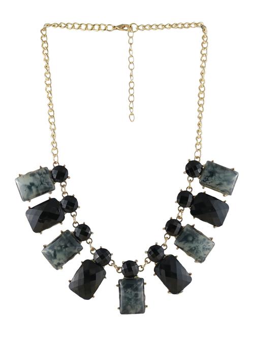 black glass statement necklace - 14429368 - Very Small Image - 1