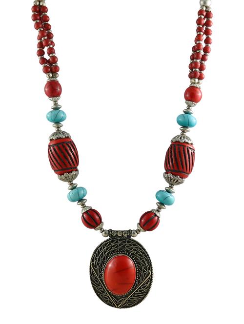 multi colored metal necklace - 14429433 - Very Small Image - 1