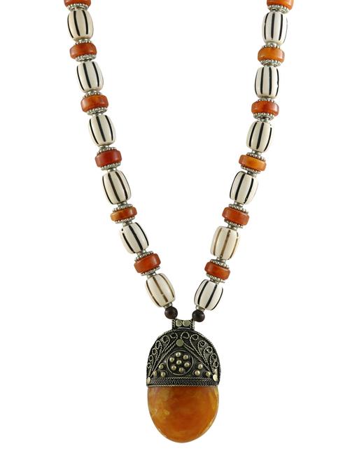 orange metal necklace - 14429440 - Very Small Image - 1