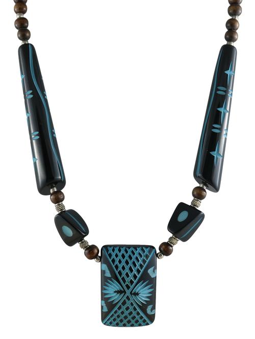 multi colored metal statement necklace - 14429445 - Very Small Image - 1