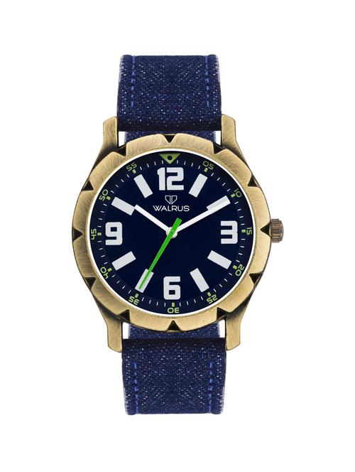 walrus brad blue color analog men watch-wwm-brad-030331 - 14429490 - Very Small Image - 1