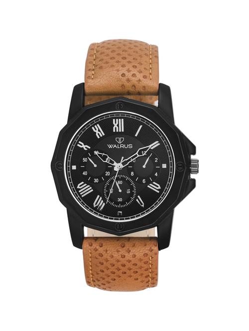 walrus jay black color analog men watch-wwm-jay-020902 - 14429500 - Very Small Image - 1