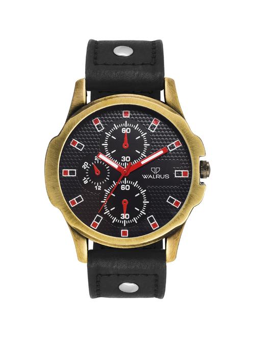 walrus andy black color analog men watch- wwm-andy-020231 - 14429509 - Very Small Image - 1
