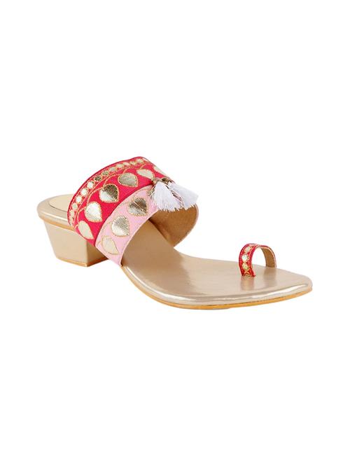 pink one toe sandal - 14431953 - Very Small Image - 1