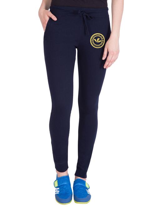navy blue cotton track pants - 14432439 - Very Small Image - 1