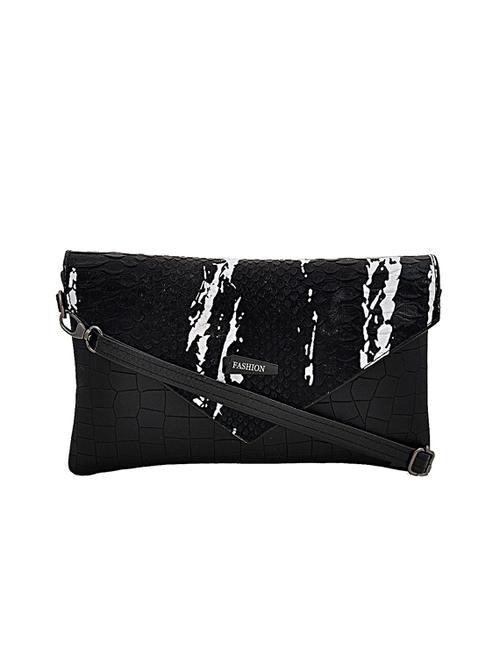 black leatherette sling bag - 14432469 - Very Small Image - 1