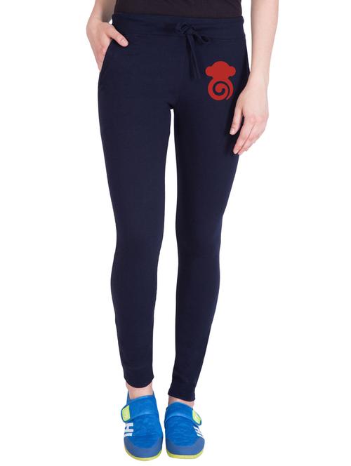 navy blue cotton track pants - 14436759 - Very Small Image - 1