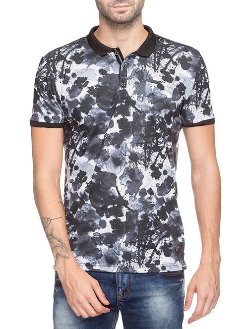 grey cotton all over print t-shirt - 14437381 - Very Small Image - 1