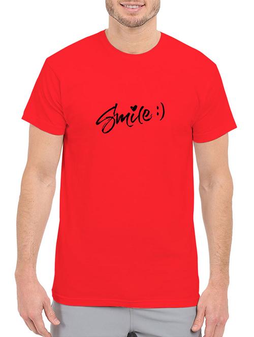 red cotton t-shirt - 14437984 - Very Small Image - 1