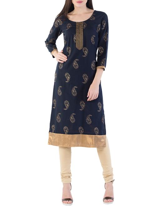 straight printed kurta - 14438515 - Very Small Image - 1