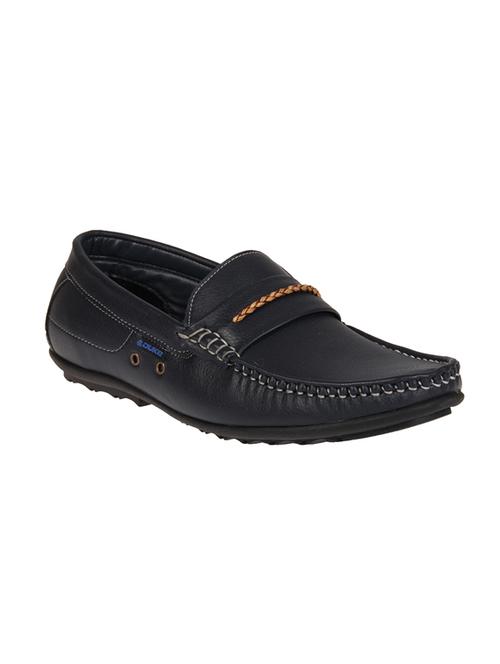 navy leatherette loafer - 14438701 - Very Small Image - 1