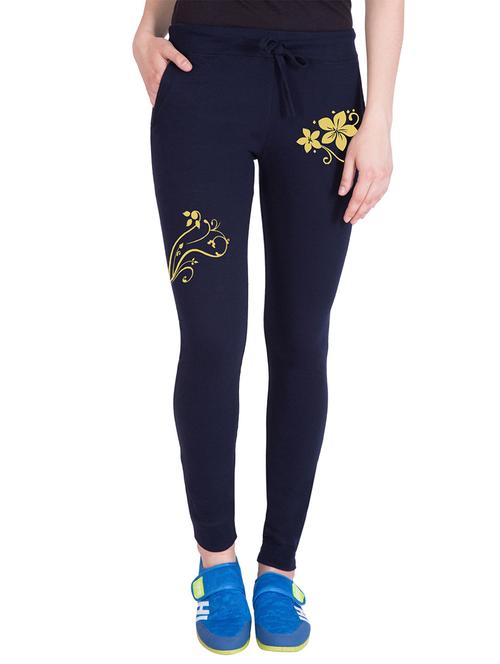 navy blue cotton track pants - 14439072 - Very Small Image - 1