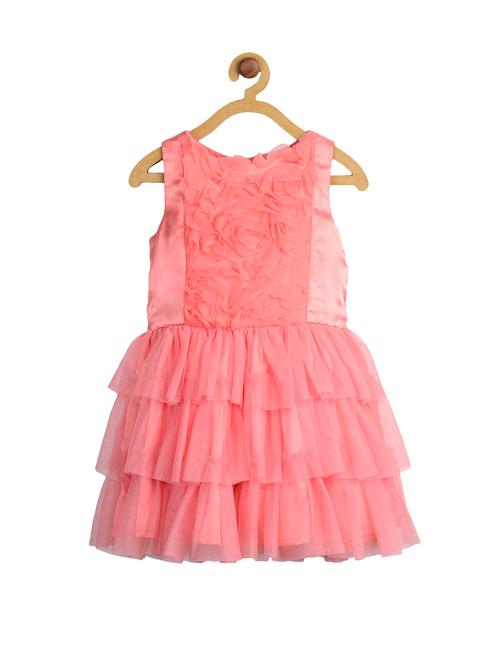 pink net frock - 14442025 - Very Small Image - 1