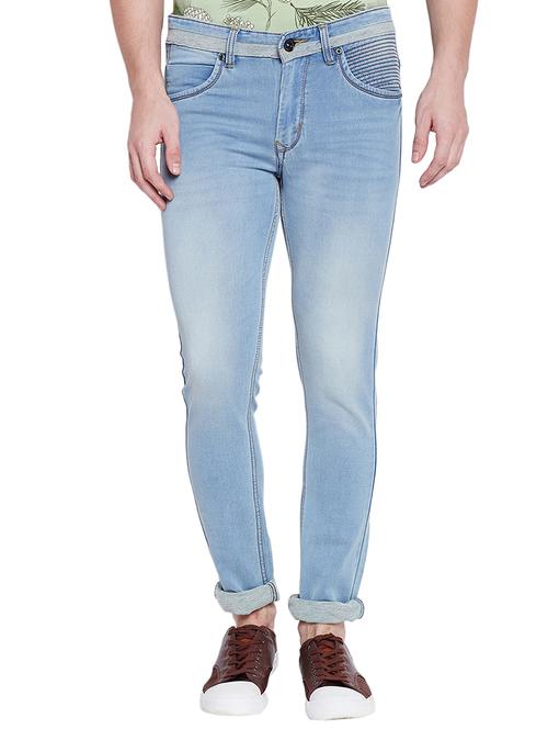 Blue Light Washed Jeans - 14443955 - Very Small Image - 1