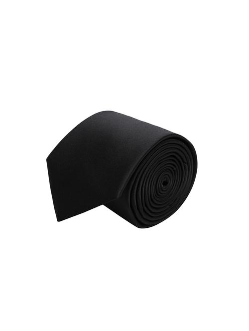 black microfiber tie - 14445000 - Very Small Image - 1