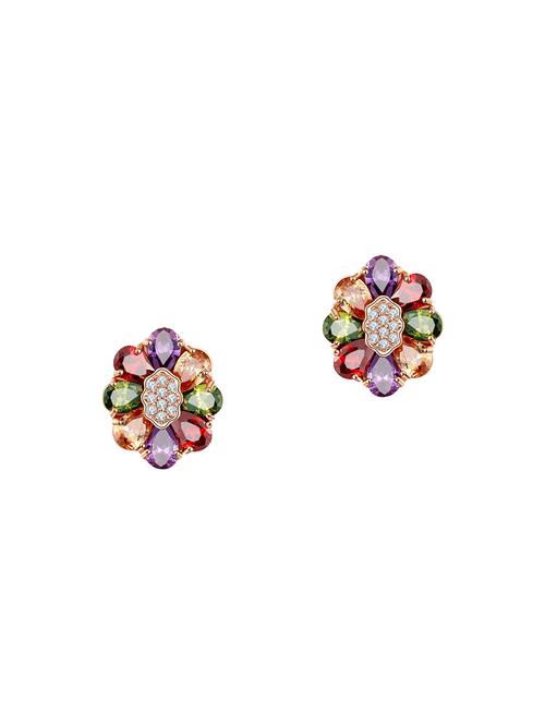 multi colored copper studs earrings - 14445028 - Very Small Image - 1