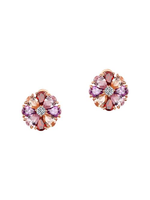 multi colored copper studs earrings - 14445039 - Very Small Image - 1