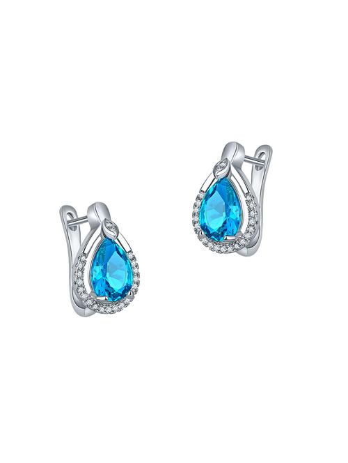 blue copper studs earrings - 14445055 - Very Small Image - 1