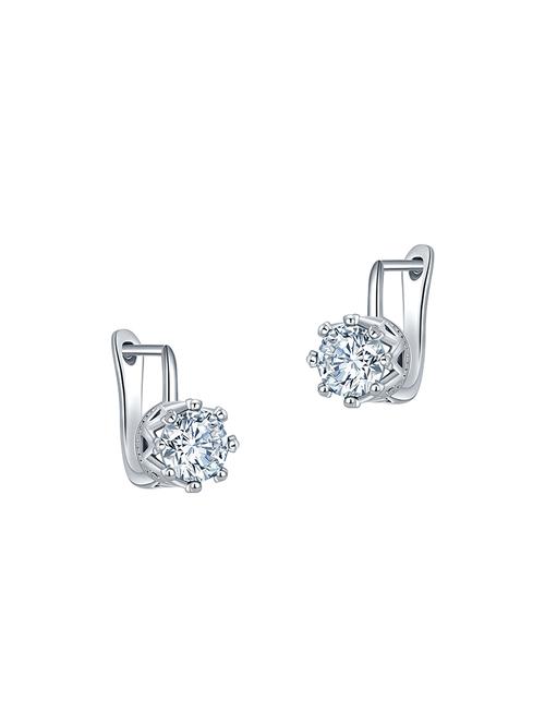 white copper studs earrings - 14445057 - Very Small Image - 1
