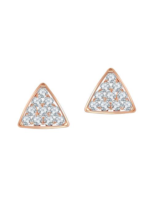 gold copper studs earrings - 14445087 - Very Small Image - 1