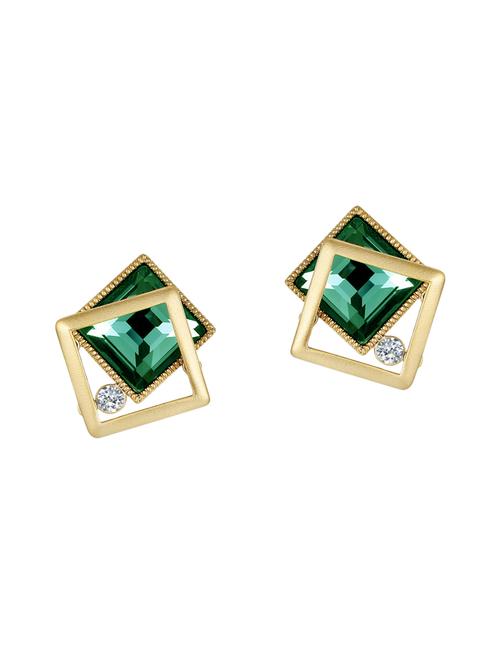 green copper studs earrings - 14445099 - Very Small Image - 1