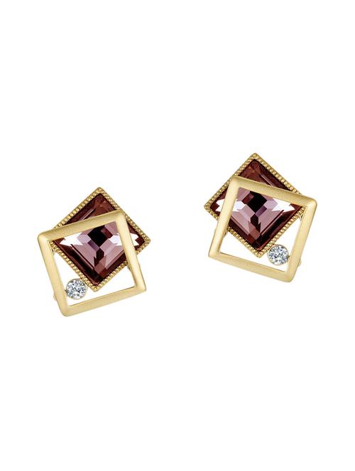 multi colored copper studs earrings - 14445100 - Very Small Image - 1