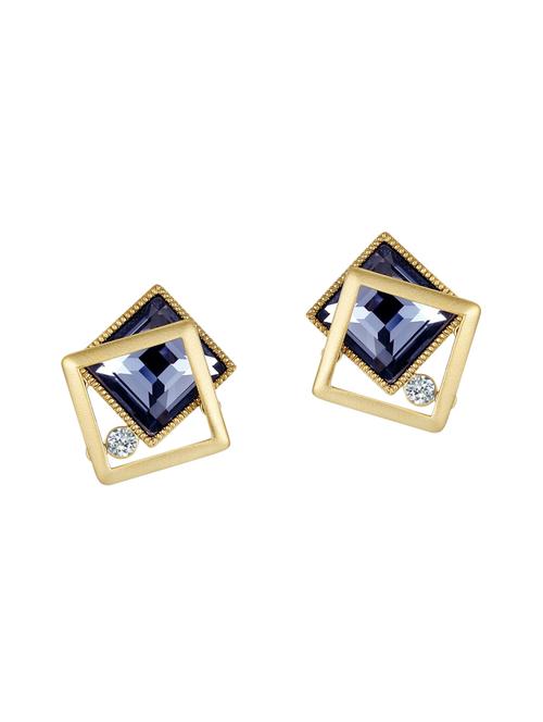 blue copper studs earrings - 14445101 - Very Small Image - 1