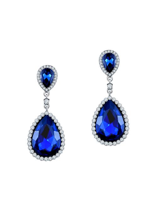 blue copper drop earrings - 14445185 - Very Small Image - 1