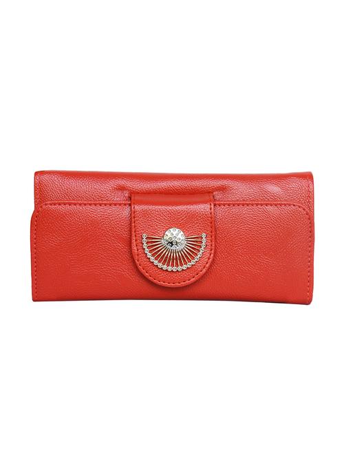 red leatherette  regular clutch - 14445416 - Very Small Image - 1