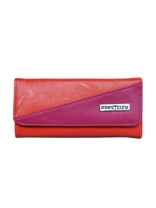 red leatherette  regular clutch - 14445420 - Very Small Image - 1