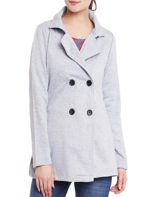 belle fille grey fleece trench - 14447377 - Very Small Image - 1
