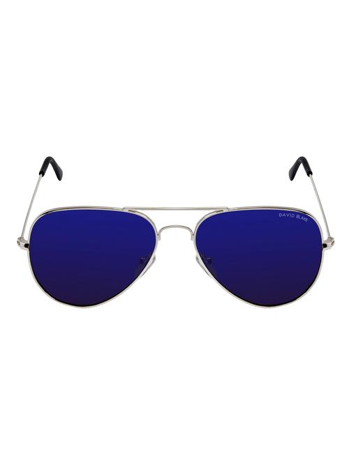 david blake blue aviator mirrored uv protection sunglass - 14448267 - Very Small Image - 1