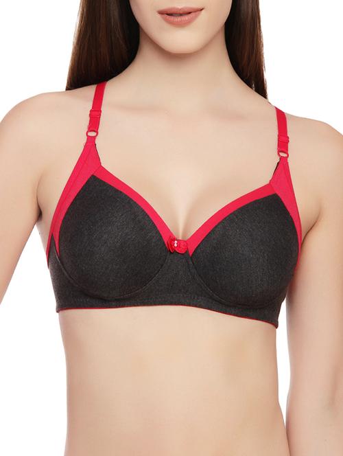 contrast bow patch t-shirt bra - 14449612 - Very Small Image - 1