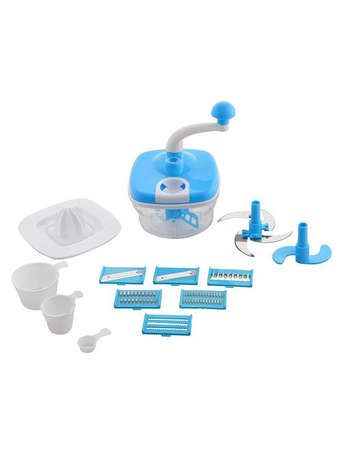 jen jony 10in1 blue multi-functional food processor - 14450063 - Very Small Image - 1