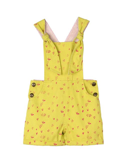 yellow cotton dungaree - 14450115 - Very Small Image - 1