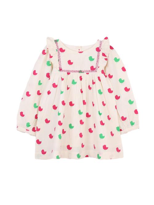 pink cotton frock - 14450224 - Very Small Image - 1