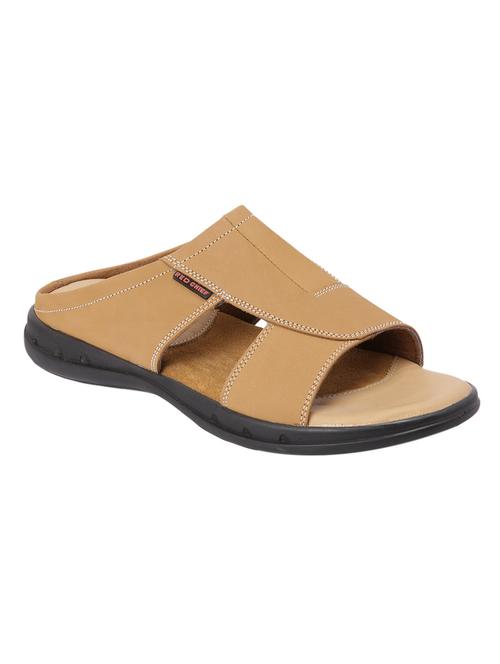 red chief beige slip on slippers - 14450781 - Very Small Image - 1
