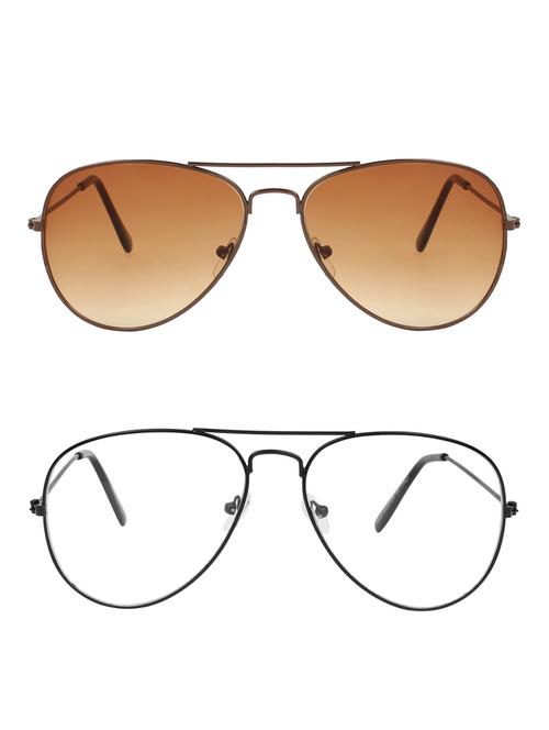 zyaden full rim aviator sunglasses set of 2 - 14452275 - Very Small Image - 1