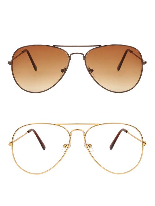 zyaden full rim aviator sunglasses set of 2 - 14452288 - Very Small Image - 1