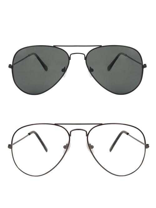 zyaden full rim aviator sunglasses set of 2 - 14452303 - Very Small Image - 1